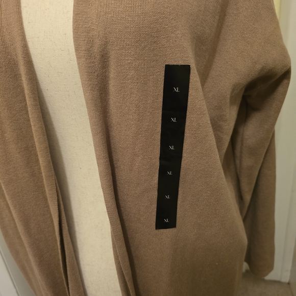 Banana Republic NWT Tan Open-Front Sweater Car Coat - Picture 2 of 8